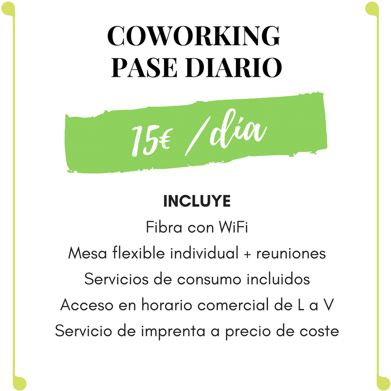 Coworking pase diario