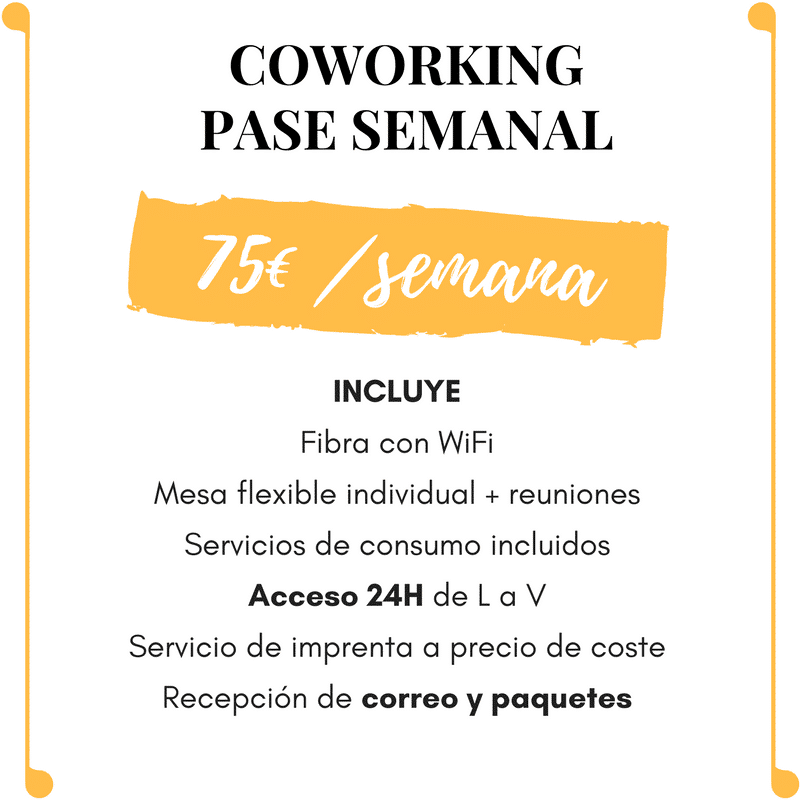 Coworking pase semanal